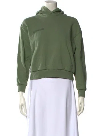 Pre-owned Pangaia Crew Neck Long Sleeve Sweatshirt In Green