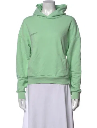 Pre-owned Pangaia Crew Neck Long Sleeve Sweatshirt In Green