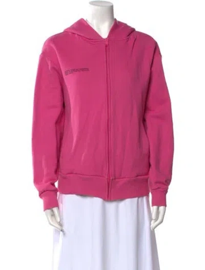 Pre-owned Pangaia Crew Neck Long Sleeve Sweatshirt In Pink
