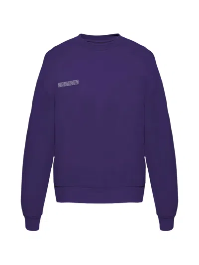 Pangaia Crew-neck Long-sleeve Sweatshirt In Purple