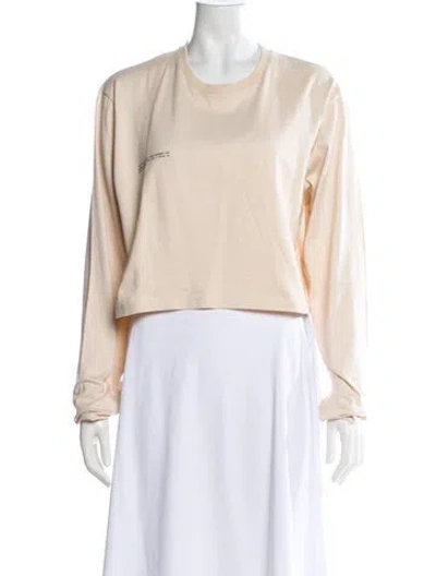 Pre-owned Pangaia Crew Neck Long Sleeve T-shirt W/ Tags In Neutral