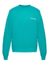 Pangaia Crew-neck Organic Cotton Sweatshirt In Blue