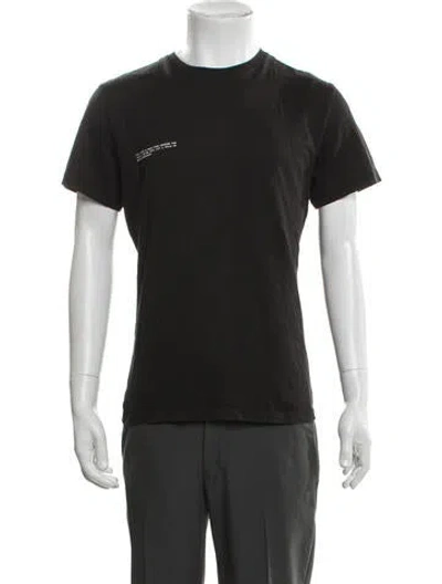 Pre-owned Pangaia Crew Neck Short Sleeve T-shirt In Black