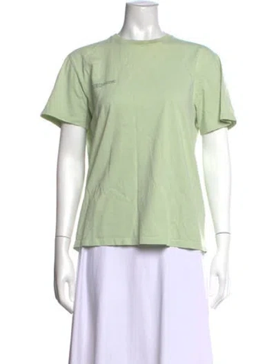 Pre-owned Pangaia Crew Neck Short Sleeve T-shirt In Green
