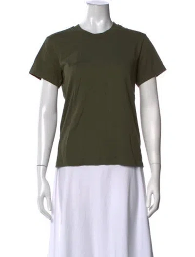 Pre-owned Pangaia Crew Neck Short Sleeve T-shirt In Green