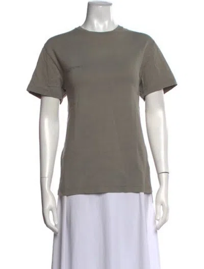 Pre-owned Pangaia Crew Neck Short Sleeve T-shirt In Grey