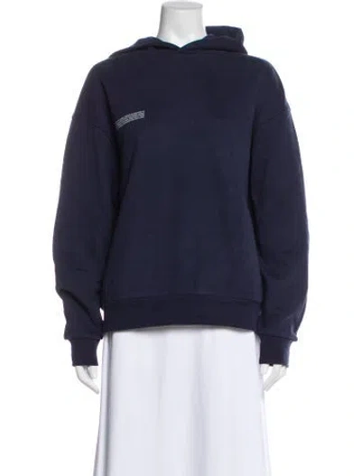 Pre-owned Pangaia Crew Neck Sweater In Blue