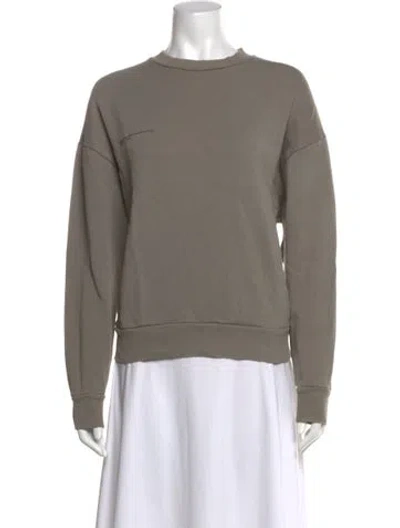 Pre-owned Pangaia Crew Neck Sweater In Gray