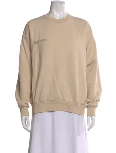 Pre-owned Pangaia Crew Neck Sweater In Neutral