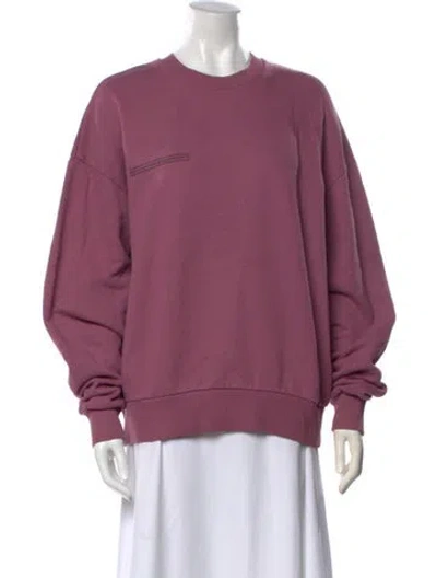 Pre-owned Pangaia Crew Neck Sweater In Purple