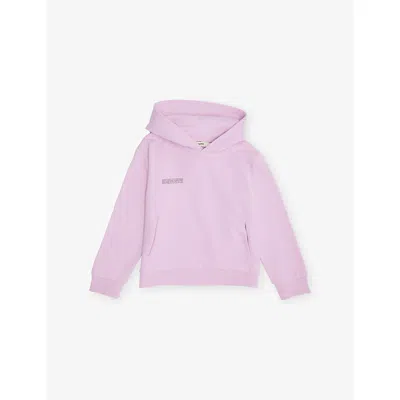 Pangaia Kids' 365 Midweight Cotton-jersey Hoody 3-12 In Pink