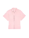 Pangaia Dna Aloe Linen Camp Collar Shirt In Magnolia Pink
