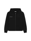 Pangaia Dna Heavyweight Zipped Soft Organic Cotton Hoodie In Black