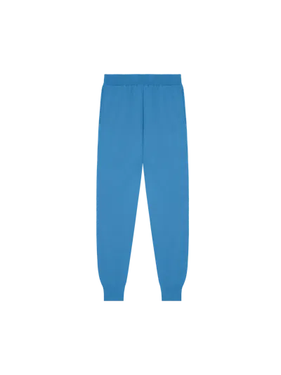 Pangaia Dna Knitted Track Pants In Geyser Blue