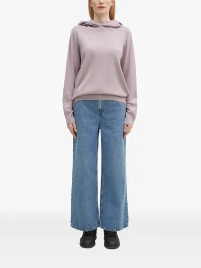 Pangaia Drop-shoulder Hoodie In Gray