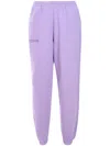 Pangaia Elasticated Track Pants In Purple