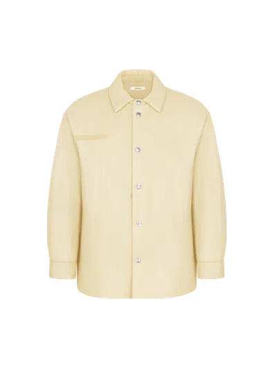 Pangaia Flower-warmth Padded Overshirt — Rind Yellow Xl