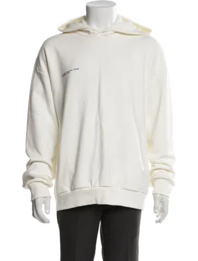 Pre-owned Pangaia Graphic Print Crew Neck Hoodie In Neutral