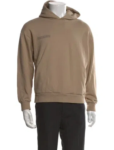 Pre-owned Pangaia Graphic Print Crew Neck Hoodie In Neutral