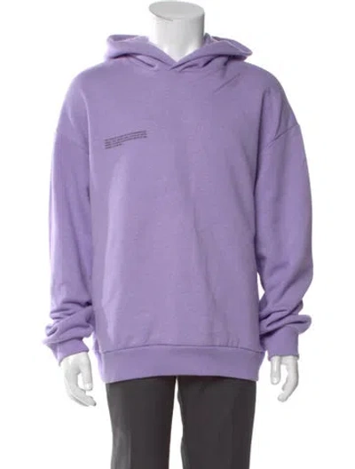 Pre-owned Pangaia Graphic Print Crew Neck Hoodie In Purple