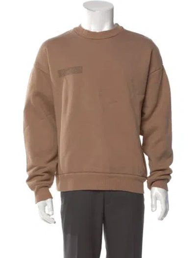 Pre-owned Pangaia Graphic Print Crew Neck Sweatshirt In Neutral