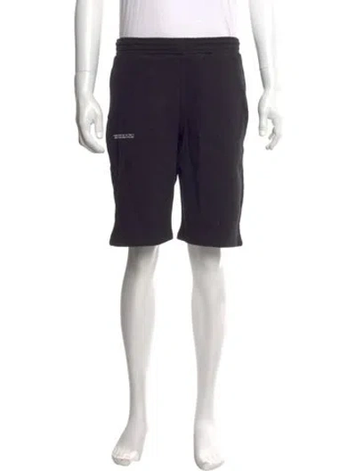 Pre-owned Pangaia Graphic Print Jogger Shorts W/ Tags In Blue