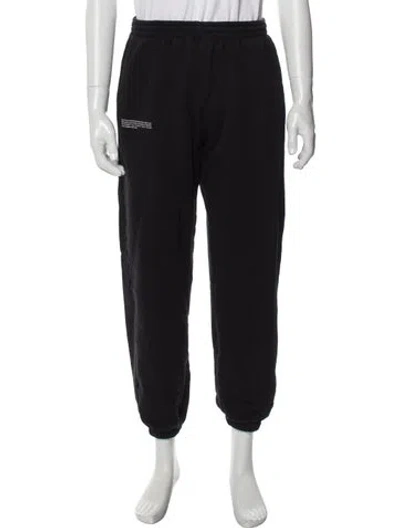 Pre-owned Pangaia Graphic Print Lounge Bottoms In Black