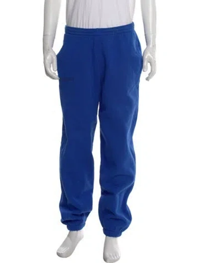 Pre-owned Pangaia Graphic Print Sweatpants In Blue