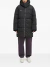 Pangaia Hooded Puffer Jacket In Black
