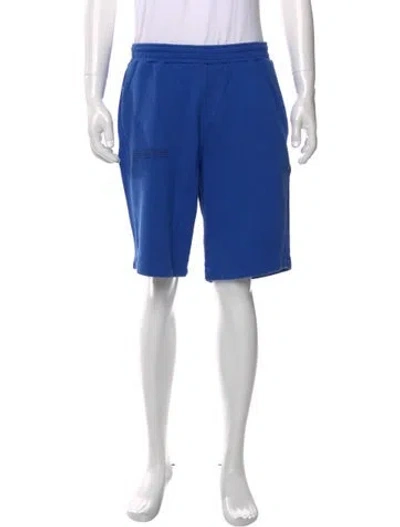Pre-owned Pangaia Jogger Shorts In Blue