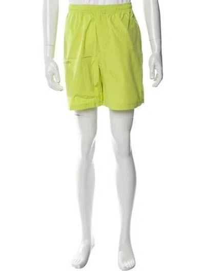 Pre-owned Pangaia Jogger Shorts In Green
