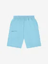 Pangaia Kids 365 Midweight Long Shorts In Blue