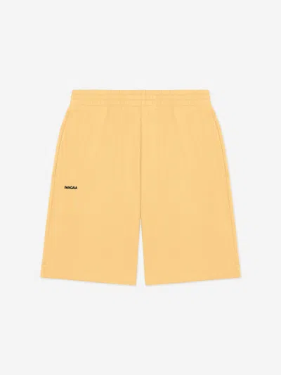 Pangaia Kids 365 Midweight Long Shorts In Yellow
