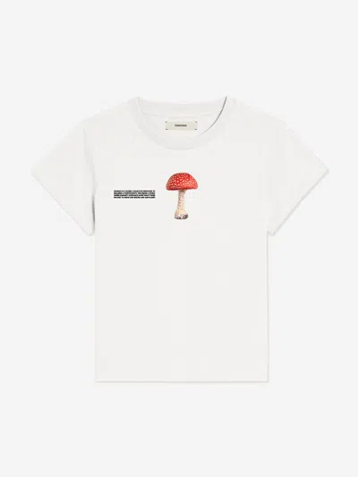 Pangaia Kids 365 Midweight Mushroom T-shirt In Yellow