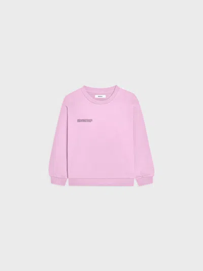 Pangaia Kids' Midweight Sweatshirt—blush Drift In Pink