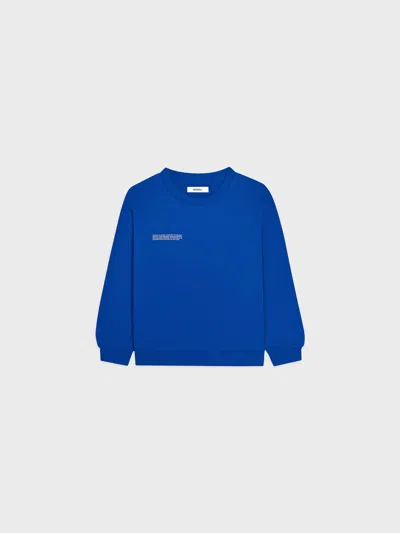 Pangaia Kids' Midweight Sweatshirt—gaia Blue