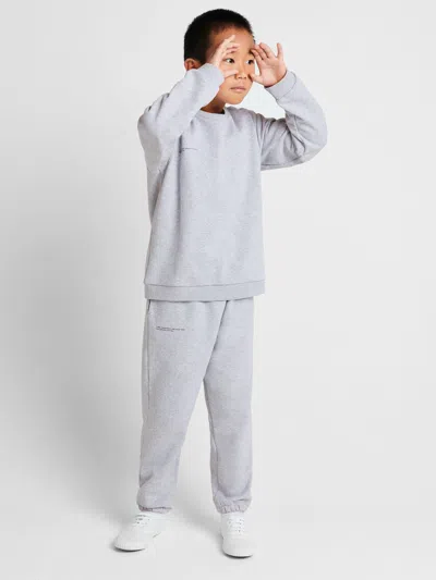 Pangaia Kids' Midweight Sweatshirt—grey Marl