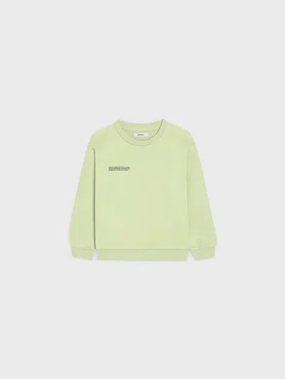 Pangaia Kids' Midweight Sweatshirt—neon Haze In Yellow