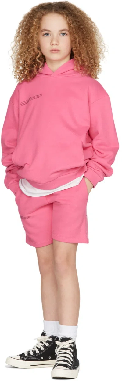 Pangaia Kids Pink Long 365 Shorts In Flamingo Pink
