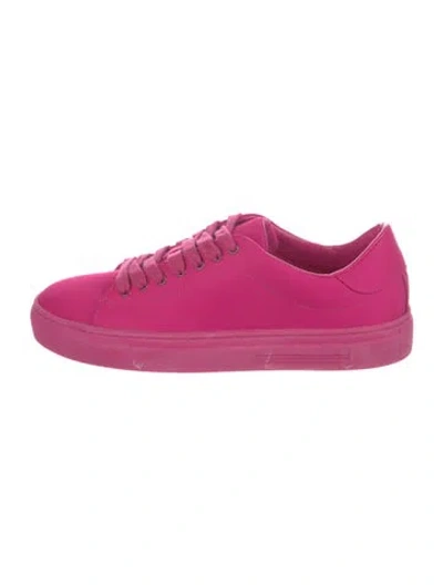 Pre-owned Pangaia Leather Sneakers In Pink
