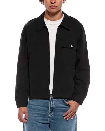 Pangaia Linen-blend Jacket In Black