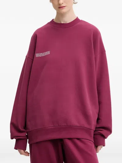 Pangaia Logo-detail Sweatshirt In Red
