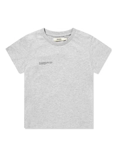 Pangaia Kids' Logo-print T-shirt In Grey