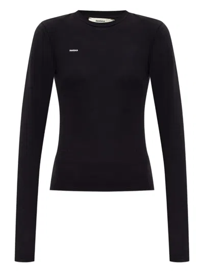 Pangaia Logo-print Top In Black