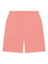 Pangaia Logo-print Track Shorts In Orange
