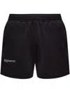 Pangaia 365 Pprmint™ Unisex Organic Cotton Sweat Shorts In Schwarz