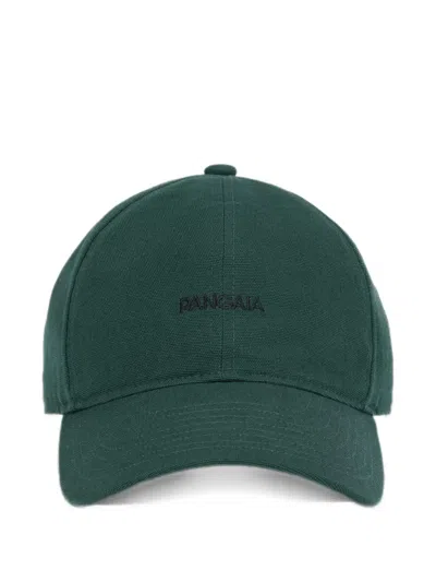 Pangaia Logo-embroidered Cotton Cap In Green