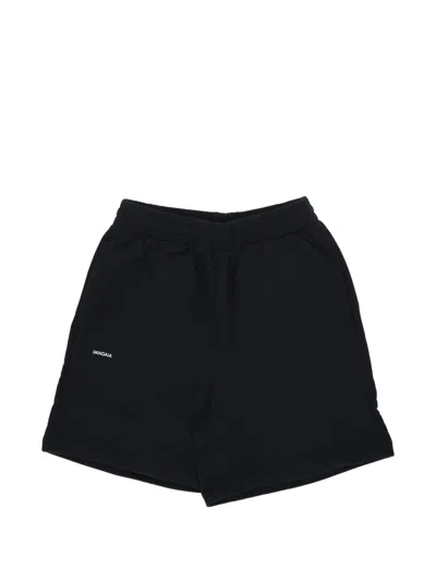 Pangaia Logo-print Elasticated Shorts In Black