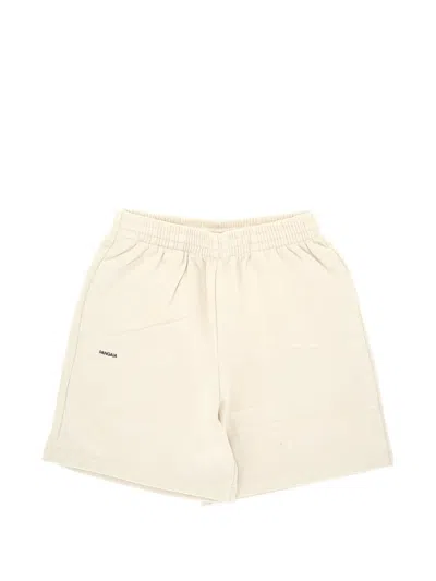 Pangaia Logo-print Elasticated Shorts In Neutral