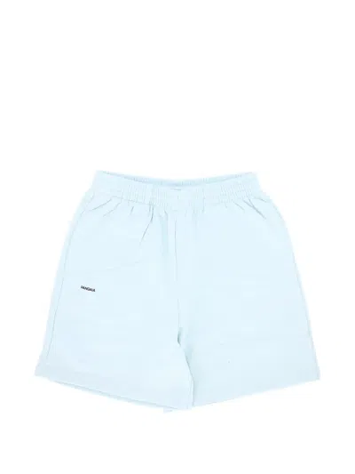 Pangaia Logo-print Shorts In Blue